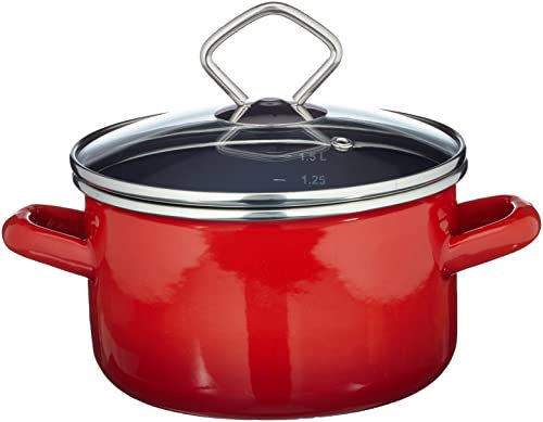 Krüger 31716 RO Rom Cocotte Émail Rouge 16 cm