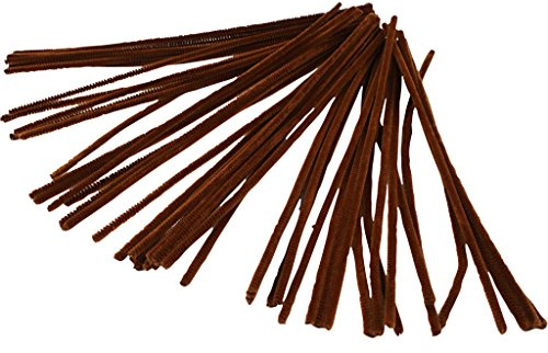 Rohrreiniger, Stärke 6 mm, L: 30 cm, Braun, 50 Stück
