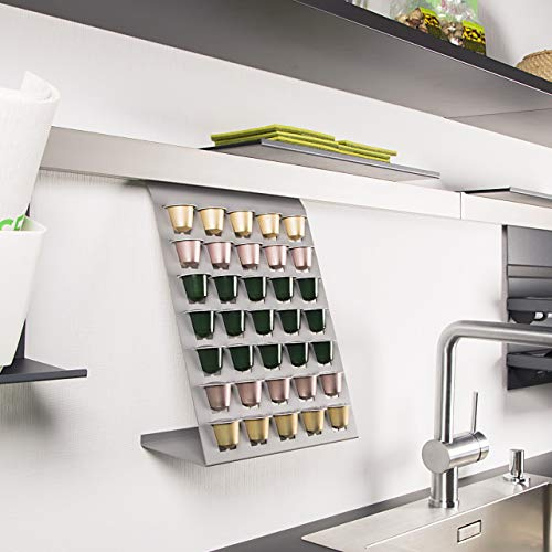 SOTECH Linero MosaiQ Kapselhalter titangrau für 35 Kaffeekapseln | passend für Linero Nischensystem