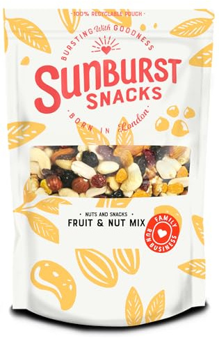 Sunburst Snacks Raw Mixed Nuts & Fruit, Unsalted, 500g