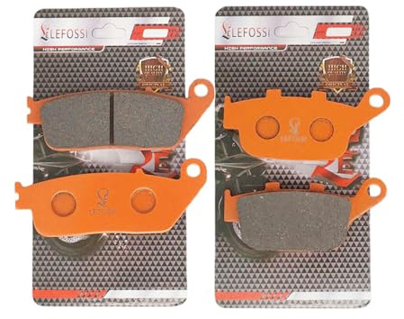 LE LEFOSSI Front Rear Carbon Fiber Brake Pads Compatible with for Honda CB 500 F NM 4 Vultus NC750 NC 750 S X D 2013 2014 2015 2016 2017 CMX 500 Rebel 2018 2019 2020 2021 2022 2023 2024 FA196 FA496