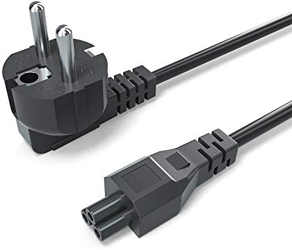 CYD 3-poliges Netzkabel Stromversorgung Europäischer Stecker Mickey Mous C5 Kleeblattkabel Netzkabel für Laptop Netzteil Ladegerät Acer HP Compaq Toshiba Delta Asus Lenovo Elektrogeräte 3,9 Fuß