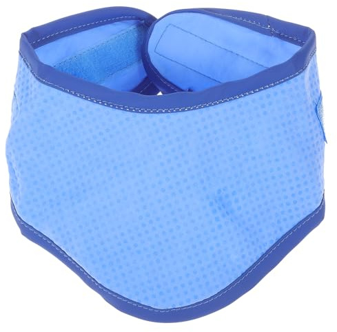 Baluue Pet Cooling Collar - Adjustable Ice Scarf, Polyester Dog Neckerchief Bandana for Neck Size 42-57 cm