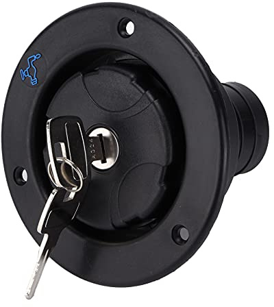 Tankdeckel 78mm Wassertankdeckel mit 2 Schlüsseln Auslaufsicherer Wasser Diesel Trinkwasser Wasserdeckel für Wohnmobil Wohnwagen RV Camper, Passend für das Türschild Dicke 30-40mm