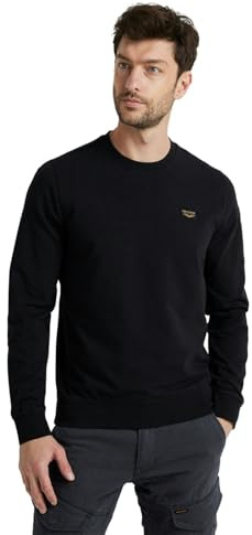 PME Legend Herren Sweatshirt AIRSTRIP - Regular Fit S-3XL Schwarz Blau Grün, Größe:XL, Farbe:Beluga 8039
