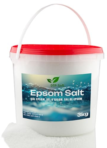 Epsom Salz Bittersalz Magnesiumsulfat Lebensmittelqualit Badesalz im Eimer Premium qualität (3KG)
