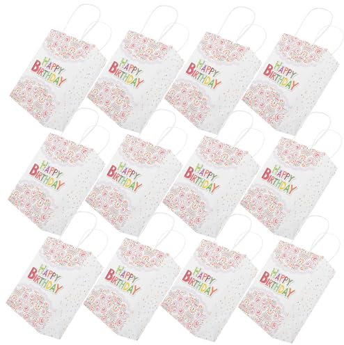 12st Geschenktasche Kraftpapiertüten Geschenktüten Aus Papier Alles Zum Geburtstag Papiertüte Geschenktüten Zum Geburtstag Einkaufstüte Aus Papier Groß Geburtstagsgeschenk Kind