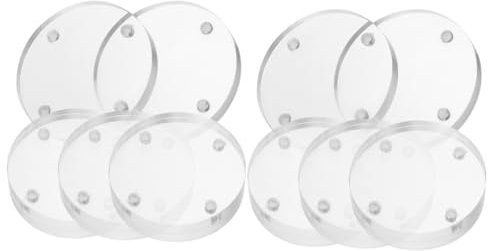 STOBAZA 8stücke Mini Bilderrahmen Magnetisch Runde Magnetrahmen Für Kreative Fotoanzeigen Transparent Einfach Zu Öffnen Für -projekte Und Persönliche Gestaltung