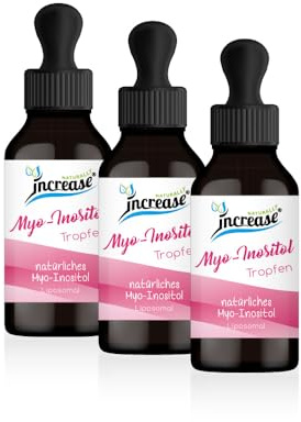 Nimm 3, zahl 2 Aktion Liposomale Myo - Inositol Tropfen hochdosiert - 4000mg Myo - Inositol pro Tag (360.000mg in 3 Flaschen) - MCT Öl C8 & C10 - Glutenfrei