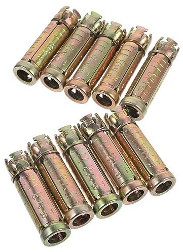 KITANDOVE Rändelanker Aus Stahl Einschlaganker Für Beton 10 Stück Massive Betoneinschlaganker Rändelankerbolzen Zum Verankern