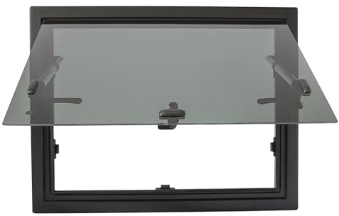 VonVVer Fenêtre latérale de caravane 600 x 450 mm – Fenêtre basculante pour camping-car, fenêtre latérale de camping-car, fenêtre de toit, protection solaire, brise-vue pour camping-car, caravane,