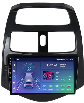 HTXPSM Android 11 Lettore multimediale Autoradio Lettore DVD Navigatore Touch Navigazione GPS Per Chevrolet-et Spark 2010-2014 Con Wireless CarPlay Android Auto 9 Pollici Bluetooth WiFi Telecamera di