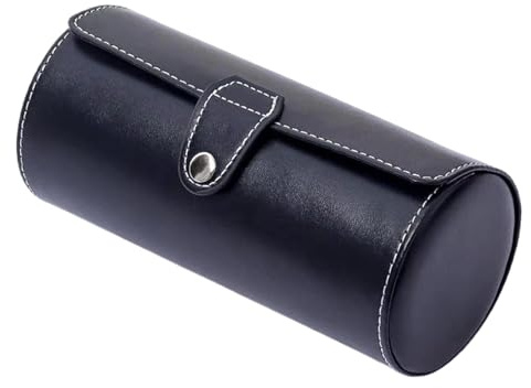 Custodia Da Viaggio In Rotolo Di Orologio | Organizer A Rotolo Di Orologio A Cilindro - Scatola Di Trasporto Di Braccialetti Portatili, Accessori Di Gioielli Per Uomo E M