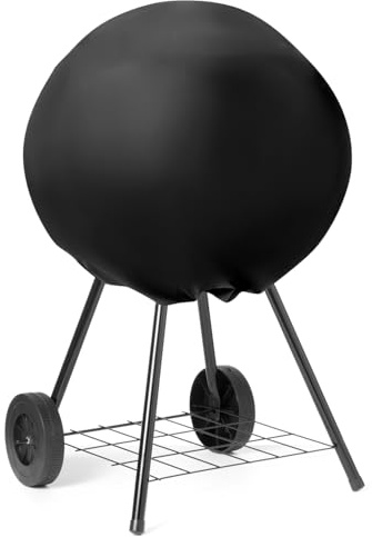QWORK® Grillabdeckung Wasserdicht, 210D Oxford BBQ Abdeckung, Kompatibel mit George Foreman 22460, Weber 1121004 Grill