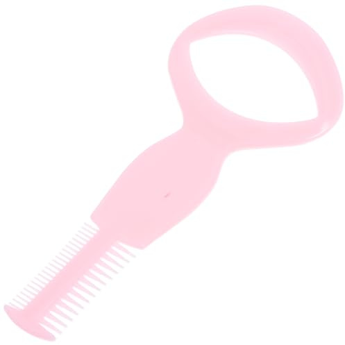 MAGICLULU Mascara Führungshilfe und Wimpernkamm aus Kunststoff mit 2-seitigem Kamm Design Einfach zu Bedienen Praktisches Rosa Wimpernwerkzeug für Make Up Anwendung Zufällige Farbe