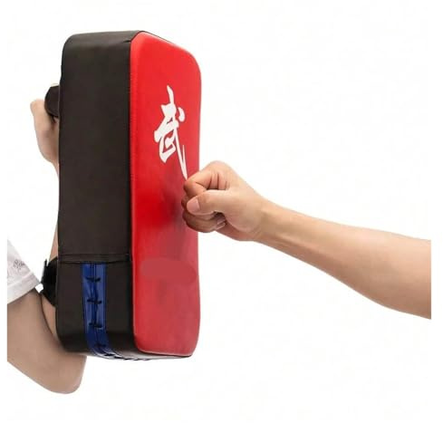 Gants de Frappe Lot de 2 Coussinets Boxe thaïlandais en Cuir PU for l'entraînement