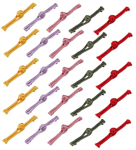 DOITOOL 30 piezas Botones de Nudo Tradicionales Chinos para Ropa Étnica Decorativos y Resistentes Mezcla de Colores para Cheongsam Hanfu y Abrigos