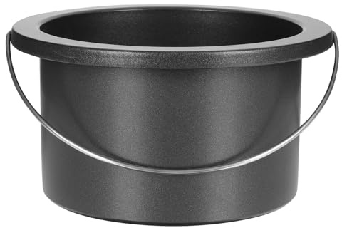 CALLARON Wachsschmelzbehälter zum Wachs Schmelzen mit Griff aus Aluminium Schwarzer Zuverlässiger und Effizienter Innentopf Zufällige Farbe für Wachsschmelzmaschine