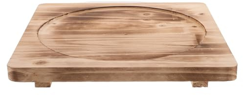CAXUSD Dessous de Plat Bois Résistant Chaleur pour Barbecue et Poêle Support Stable Antidérapant pour Cuisine et Extérieur