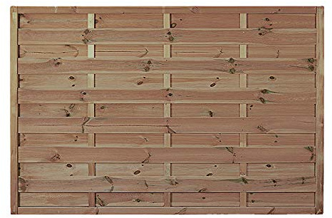 Sichtschutz-zaun im Maße 180 x 120 cm (Breite x Höhe) Kiefer/Fichte Holz, druckimprägniert Berlin Massiv II