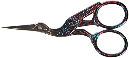 Premax Stickereischere- Colors Collection- Storchenform-ABM. 9 cm. -EIN Hauch von Farbe-Lila-15205-Hergestellt in