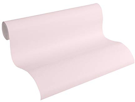 A.S. Création Vliestapete Life 4 Tapete Unitapete 10,05 m x 0,53 m metallic rosa Made in Germany 356413 3564-13