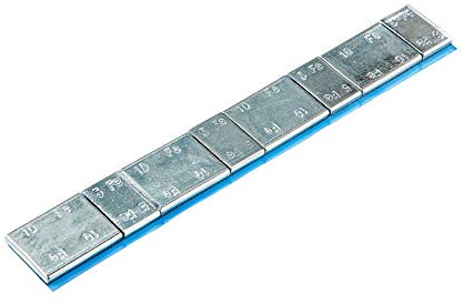 PERFECT EQUIPMENT 100x Klebegewichte Alufelgen Typ398 60g Silber verzinkt unbelabelt | Wuchtgewichte Auswuchtgewicht Alufelgen