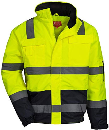 Nitras Herren Motion Tex Viz Pilotenjacke, Gelb, XS