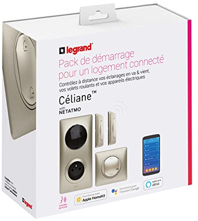 Interruptor de pared Paquete de arranque Céliane with Netatmo - Titanio