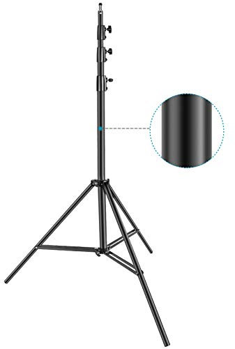 Neewer Heavy Duty Light Stand, Metal 13ft/4m Adjustable Photography Tripod C Stand with Spring Cushion 1/4 Screw for Studio LED Continuous Light Background Flash Strobe, Max Load: 22lb/10kg, Black