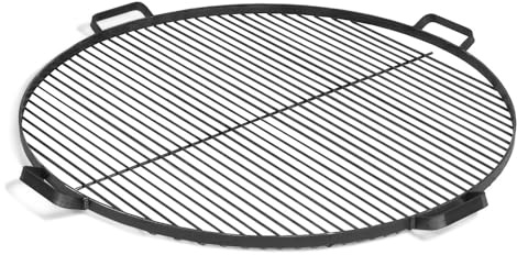 CookKing Grillrost 60 cm Schwarz Stahl inkl. 4 Griffen Handmade in Europa