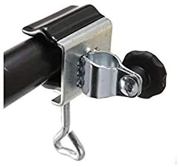 holly 4 X EDELSTAHL Katzennetz - Schirmhalter Balkonklammer- Halterung für Geländer Balkone - Gummierte Schutzbacken gegen Verkratzungen und optimalen Halt -