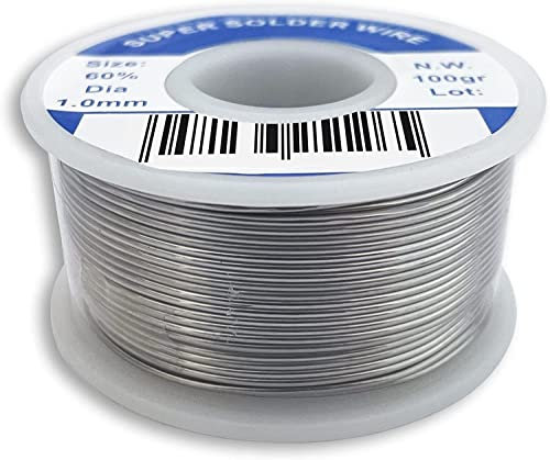 BOBINA STAGNO IN ROCCHETTO 60/40 100GR. 1MM PER SALDARE SALDATURA LABORATORIO HIGH QUALITY ANFEL