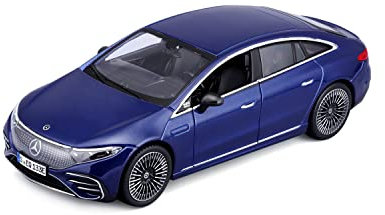 Maisto Mercedes EQS: Modellauto im Maßstab 1:24, Türen beweglich, grau (532902GR)