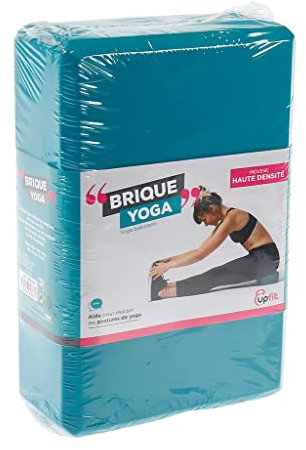 UPFIT - Leichter Yoga-Block - Farbe: blau - Gewicht 110 g - Mulchen Sie den Mangel an Flexibilität während der Übung von Yoga - Größe und Gewicht ermöglichen es Ihnen, es mit jeder Sitzung zu nehmen
