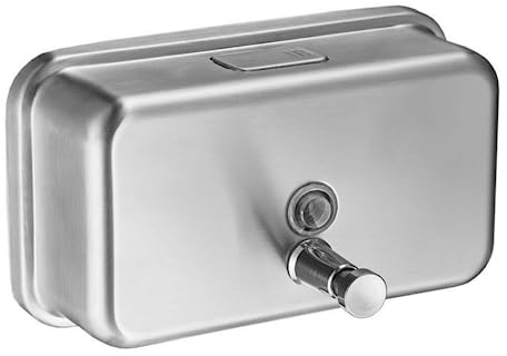 Dispenser di sapone da parete in acciaio inox 304 orizzontale da 1200 ml dorato spazzolato nero per hotel disinfettante per le mani (spazzolato 1200ml)