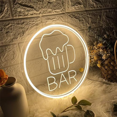 Bar-Neonschild, Individuelles Bar-Neonlicht, Willkommensschild, Personalisierte Geschenke, LED-Lichtschild Für Bar, USB-LED-Lichtschild, 3D-Neonkunst, Männerhöhlenschild
