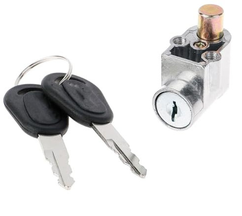 Moto Interruttore Chiave Di Accensione 1 Set Blocco Sicurezza Per Batteria Blocco Accensione Accensione + 2 Chiavi Per Moto Bici Elettrica Scooter E-bike Parti Motociclette Metallo Accensioni moto