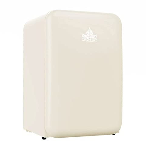Suuim Refrigerador para vinos 107L, refrigerador para vinos Retro de Doble Zona, refrigerador doméstico de Vidrio Templado de una Sola Puerta, Bodega Independiente (Rosa 55 * 58 * 84 cm)
