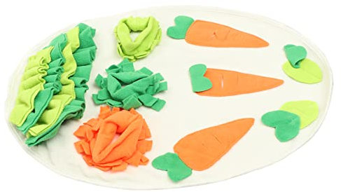 INOOMP Bunny Schnüffelmatte Für Kleintiere Hochwertige Futterunterlage Für Meerschweinchen Kaninchen Und Hamster Interaktive Spielmatte Für Selbstständiges Schnüffeln Und Füttern