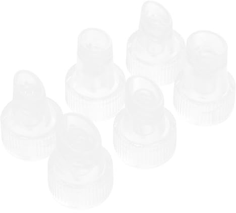 6 Stück Maschinenspitzenköpfe aus Kunststoff für Reinigungsaufsatz | Aqua Facial Lösung, Praktische Montage, Leicht und Tragbar, Ersatzteile für Wasser Sauerstoff Geräte