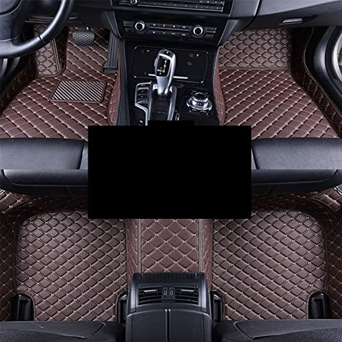 DZSYINGCHUSM Fußpolster Für Mercedes Für Benz C-Klasse C-Klasse W205 Auto-Fußmatten 2019 2018 2017 2016 2015 Lederteppiche (Color : LHD(3pcs) Coffee)