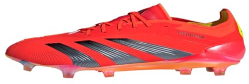 adidas Predator Elite Firm Ground Soccer Cleats, Solar Red/Core Black/Team Solar Yell, 6.5 UK