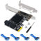SATA Karte, PCIe SATA Karte 4 Ports mit 4 SATA Kabeln, SATA 3.0 Controller Erweiterungskarte