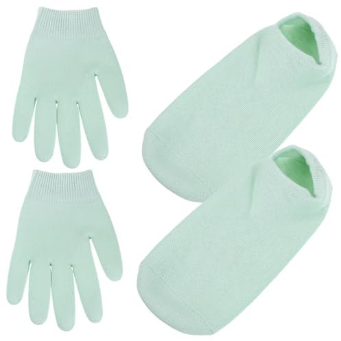 MUSISALY 4stücke Feuchtigkeitsspendende Gel-hand Fersensocken Set Zur Reparatur Trockener Rissiger Haut Weichmachend Für Damen Und Herren Fördert Cremeneinzug Und Intensive Pflege