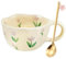 Cute Mug Ceramic Coffee Mug Gifts for Women Aesthetic Flower Autumn Mug Kawaii Valentines Birthday Christmas Mug Gifts for Her Cute Stuff Presents for Women Unique Coffee Cup Latte,Cappuccino,Tea Mug
