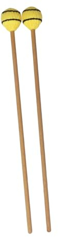 BESTonZON 1paar Medium Marimba Mallets Mit Blauen Nylonkopf Und Buchenholzgriff Hochwertige Schlägel Für Fortgeschrittene Spieler Für Innen Und Außeneinsatz Strapazierfähiges Material