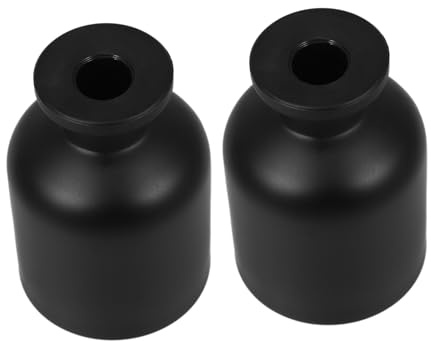 Beavorty 2 Botellas Difusoras de Vidrio Cilíndricas de 100Ml para Aromaterapia, Frascos Recargables Elegantes y Versátiles Fragancia Duradera para Ambientes y Espacios