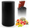Fonyiunce Soporte Cuchillos Cocina, Bloque para Cuchillos sin Cuchillo, Bloque para Cuchillos sin Cuchillo, Soporte Cuchillos Cocina Negro, 22 x 11 x 11cm, Portacuchillos Universal Negro