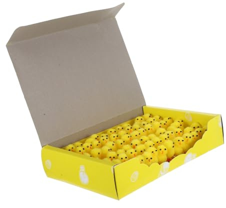 GRIRIW 72 StüCk Mini KüKen Figuren Ostern Spielzeug Mini HüHner Dekorationen FüR Osterfeier DIY Bastelprojekte Und Tischdeko